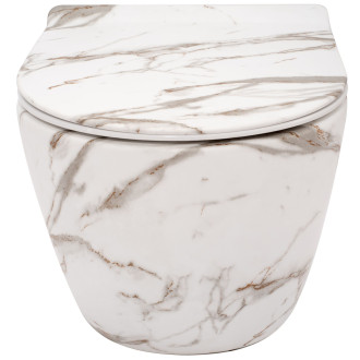 Rea Závěsné WC Carlos Duroplast Slim Zm Lava Matt REA-C8004