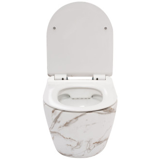 Rea Závěsné WC Carlos Duroplast Slim Zm Lava Matt REA-C8004