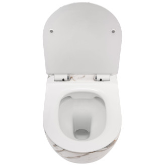 Rea Závěsné WC Carlos Duroplast Slim Zm Lava Matt REA-C8004