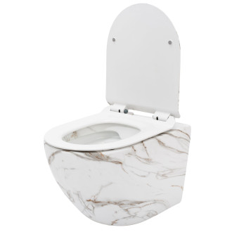 Rea Závěsné WC Carlos Duroplast Slim Zm Lava Matt REA-C8004