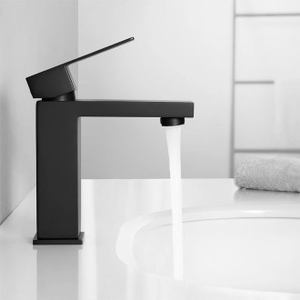Rea Baterie umyvadlová nízká Fenix Black REA-B7894