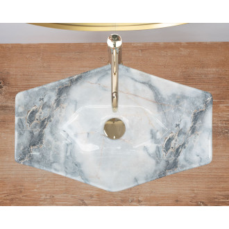 Rea Umyvadlo na desku Vegas Granit Shiny REA-U5602