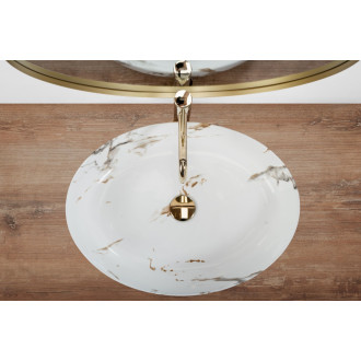 Rea Umyvadlo na desku Queen Carrara Shiny REA-U1232