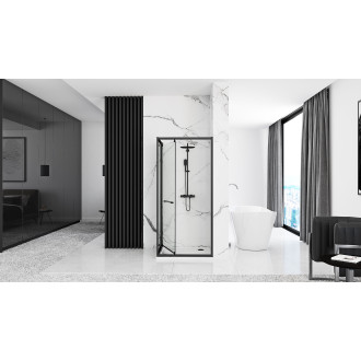 Rea Space In sprchový kout 90x90, černý REA-K8881