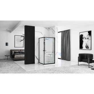 Rea Space In sprchový kout 90x90, černý REA-K8881