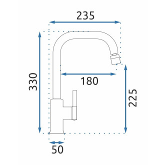 Rea Polo Dřezová baterie, chrom REA-B9940