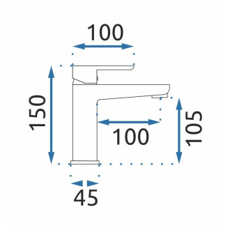 Rea Orix umyvadlová baterie, zlatá REA-B6163