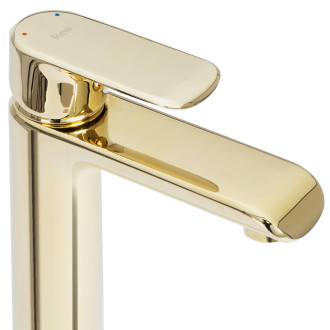 Rea BLOOM MIRROR umyvadlová baterie nízká, zlatá REA-B6200