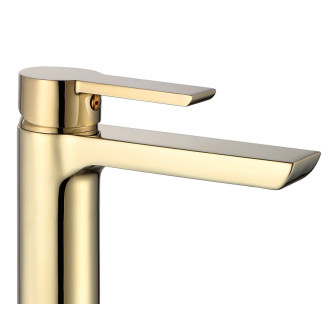 Rea ARGUS MIRROR umyvadlová baterie vysoká, zlatá REA-B6213