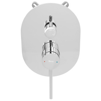 REA Oval podomítkový sprchový set, včetně boxu, chrom REA-P8415