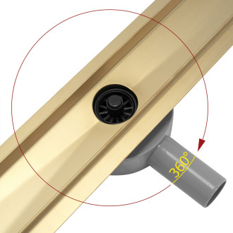 Rea Žlab s roštem Neo Slim L.Gold Pro-900 Mirror