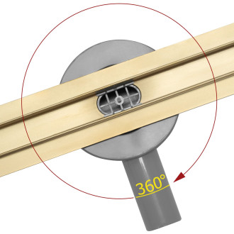 Rea Žlab s roštem Neo & Pure 800 N PRO L.Gold Mirror REA-G5604