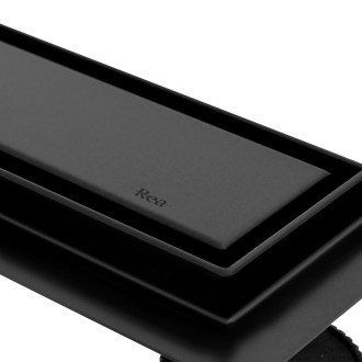 Rea Odtokový žlab + sifon + nohy + těsnící manžeta Neo&Pure 700 N PRO Black REA-G8906