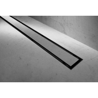 Rea Odtokový žlab + sifon + nohy + těsnící manžeta Neo&Pure 900 N PRO Black REA-G8908