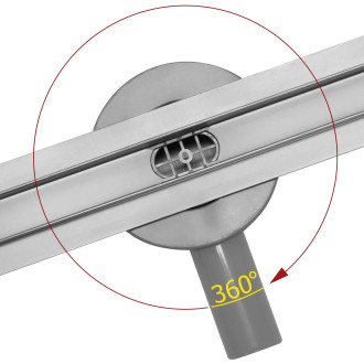 Rea Odtokový žlab + sifon + nohy + těsnící manžeta Neo Slim Pro-700 REA-G8401