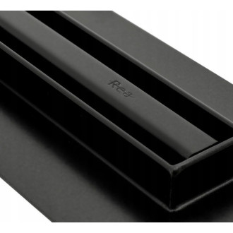 Rea Odtokový žlab + sifon + nohy + těsnící manžeta Neo Slim Pro-700 Black REA-G8901