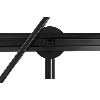 Rea Odtokový žlab + sifon + nohy + těsnící manžeta Neo Slim Pro-700 Black REA-G8901