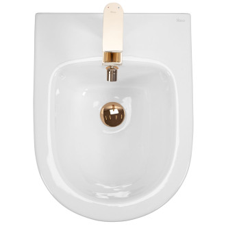 Rea Carlo Mini bidet bílá/zlatá REA-C6990