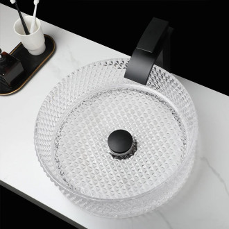 Rea umyvadlo na desku Cristal Transparent REA-U9670