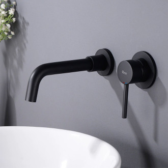 Rea umyvadlová baterie Lungo Long-černá matná REA-B0371