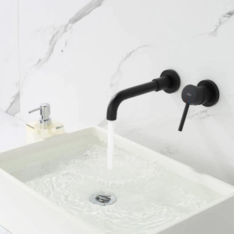 Rea umyvadlová baterie Lungo Long-černá matná REA-B0371