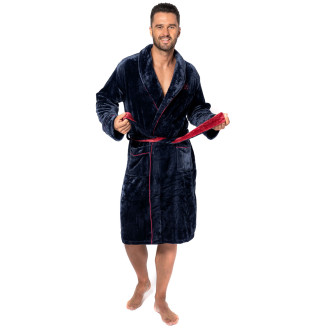 Pánský župan Roger Navy Red Men m