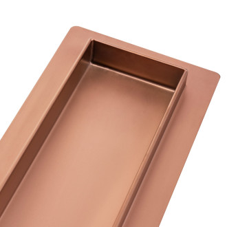 Rea Pure Neo odtokový žlab 80, kartáčovaná měď REA-G8022
