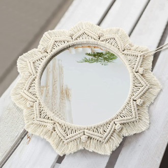 Nástěnné zrcadlo Boho 50CM 322047