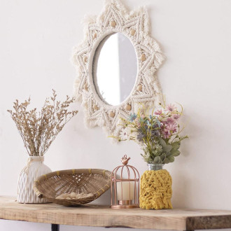 Nástěnné zrcadlo Boho 50CM 322047