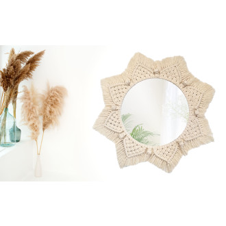 Nástěnné zrcadlo BOHO 53cm HOM-03004