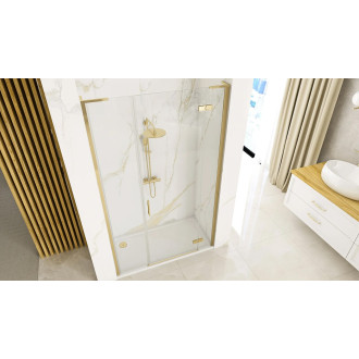Sprchové Dveře Rea Hugo 80 Gold Brush + Panou de duș 30