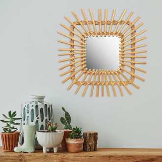 Nástěnné zrcadlo Boho 45CM QDJ071