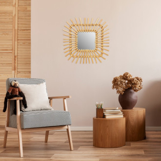 Nástěnné zrcadlo Boho 45CM QDJ071