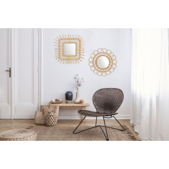 Nástěnné zrcadlo Boho 45CM QDJ071