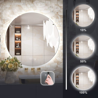 REA Zrcadlo LED 70cm HZJ070 HOM-02827