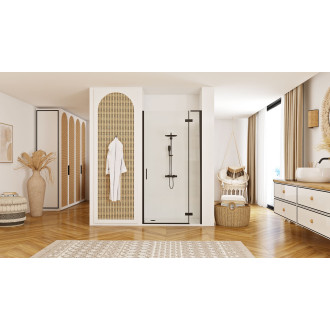 Rea Sprchové Dveře Rea Hugo 80 Black KPL-45206