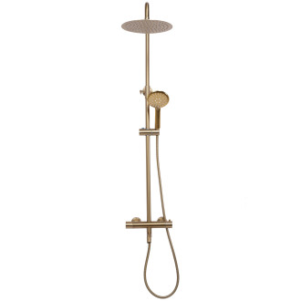 Rea Lungo sprchový set s termostatem, broušené zlato REA-P6604