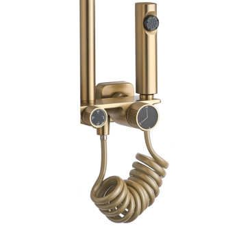 Rea Helix sprchový set, broušené zlato REA-P6621