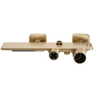 Rea Helix sprchový set, broušené zlato REA-P6621