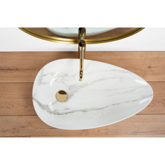 REA Umyvadlo na desku GRETA 65 Bianco Shiny REA-U6501