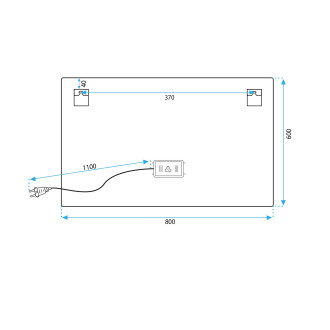 REA Zrcadlo LED 80x60cm P10407 HOM-02829