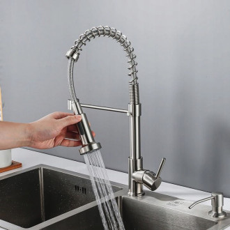 REA COLIN dřezová baterie, broušená ocel REA-B0417