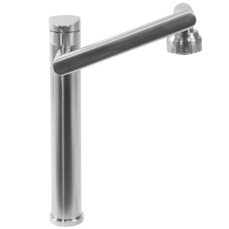REA PACO Umyvadlová baterie INOX, broušený nikl, vysoká REA-B0537