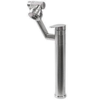 REA PACO Umyvadlová baterie INOX, broušený nikl, vysoká REA-B0537
