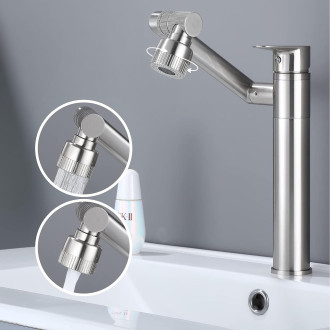 REA PACO Umyvadlová baterie INOX, broušený nikl, vysoká REA-B0537
