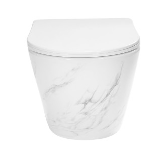 WC mísa bez splachovacího okruhu Rea Carlos Nature Marble
