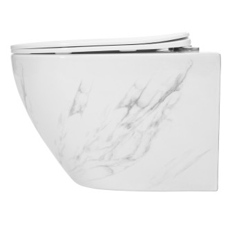 WC mísa bez splachovacího okruhu Rea Carlos Nature Marble