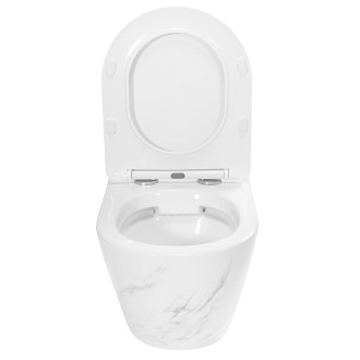 WC mísa bez splachovacího okruhu Rea Carlos Nature Marble