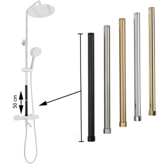 REA Prodloužení pro vanovou/sprchovou soupravu, chrom 50cm REA-K0881