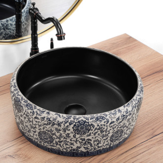 Umyvadlo na desku REA Florisa Black Matt